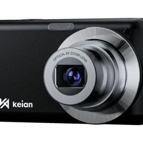 【ポイント10倍】 KEIAN デジタルカメラ KDC125-BK [ブラック] [光学ズーム：6 倍] 【P10倍】