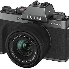【中古】 FUJIFILM ミラーレス一眼カメラ X-T200レンズキット ダークシルバー X-T200LK-DS 当店保証30日間 人気 ミラーレス 一眼レフ 交換レンズ カメラ