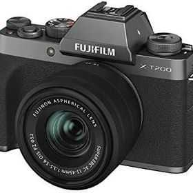 【中古】 FUJIFILM ミラーレス一眼カメラ X-T200レンズキット ダークシルバー X-T200LK-DS 当店保証30日間 人気 ミラーレス 一眼レフ 交換レンズ カメラ