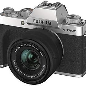 【中古】 FUJIFILM ミラーレス一眼カメラ X-T200レンズキット シルバー X-T200LK-S 当店保証30日間 人気 ミラーレス 一眼レフ 交換レンズ カメラ
