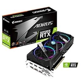 【中古】【39shop】GIGABYTE★AORUS GeForce RTX 2060 Super 8G グラフィックカード 3x WINDFORCE ファン 8GB 256-Bit GDDR6 GV-N206SAORUS-8GC ビデオカード（非常に良い）