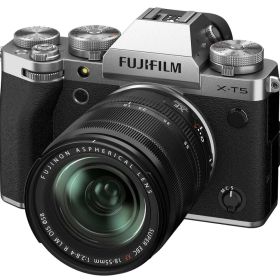 【中古】【1ヶ月保証】 富士フイルム FUJIFILM X-T5 レンズキット(XF18-55) シルバー F X-T5LK-1855-S ミラーレス一眼