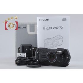 【中古】RICOH リコー PENTAX ペンタックス WG-70 ブラック 防水アクションカメラ シャッター回数僅少 元箱付き