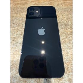 【中古正常品】iPhone12 64GB ブラック SIMフリー MGHN3J/A A450