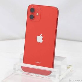 〔中古〕Apple(アップル) iPhone12 64GB プロダクトレッド MGHQ3J／A SIMフリー〔258-ud〕