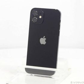 〔中古〕Apple(アップル) iPhone12 64GB ブラック MGHN3J／A SIMフリー〔344-ud〕