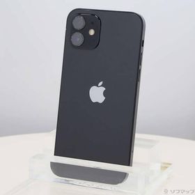 〔中古〕Apple(アップル) iPhone12 64GB ブラック MGHN3J／A SIMフリー〔377-ud〕