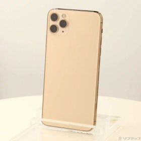 【中古】Apple(アップル) iPhone11 Pro Max 64GB ゴールド MWHG2J／A SIMフリー 【297-ud】