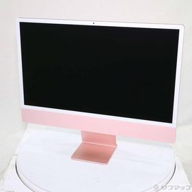 〔中古〕Apple(アップル) iMac 24-inch Mid-2021 MJVA3J／A Apple M1 8コアCPU_7コアGPU 8GB SSD256GB ピンク 〔12.7 Monterey〕〔258-ud〕