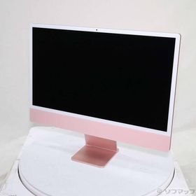 〔中古〕Apple(アップル) iMac 24-inch Mid-2021 MJVA3J／A Apple M1 8コアCPU_7コアGPU 8GB SSD256GB ピンク 〔macOS v26.6〕〔377-ud〕