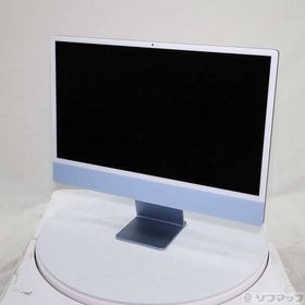 〔中古〕Apple(アップル) iMac 24-inch Mid-2021 MGPL3J／A Apple M1 8コアCPU_8コアGPU 16GB SSD1TB ブルー 〔macOS v26.6〕〔262-ud〕
