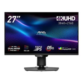 MSI ゲーミングモニター MAG 274UPDF E16M 27インチ/デュアルモード/4K UHD/RAPID IPSパネル(Mini LED)/160Hz /0.5ms(GTG)/HDMI