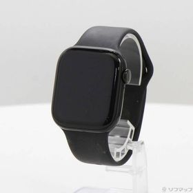 〔中古〕Apple(アップル) Apple Watch Series 10 GPS 42mm ジェットブラックアルミニウムケース ブラックスポーツバンド〔377-ud〕