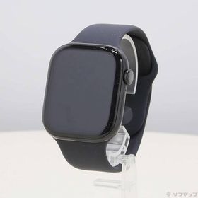 〔中古〕Apple(アップル) Apple Watch Series 10 GPS 46mm ジェットブラックアルミニウムケース ブラックスポーツバンド〔258-ud〕