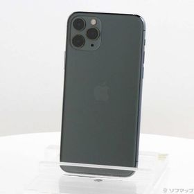 〔中古〕SoftBank iPhone11 Pro 64GB ミッドナイトグリーン NWC62J／A SoftBank〔247-ud〕