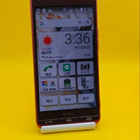 BASIO KYV43 レッド au スマートフォン 本体