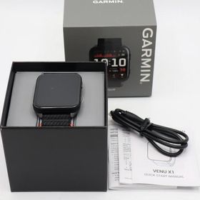 ボーナスストア+5％【美品】GARMIN Venu X1 010-02980-12 Black スマートウォッチ べニュー ブラック ガーミン 本体