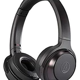 【中古-非常に良い】 audio technica オーディオテクニカ SOLID BASS ワイヤレスヘッドホン 重低音 ブラック ATH-WS330BT BK