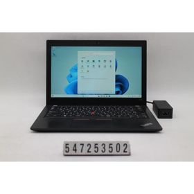 ノートパソコン Lenovo ThinkPad X280 Core i5 8250U 1.6GHz/8GB/256GB(SSD)/12.5W/FHD(1920x1080)/Win11