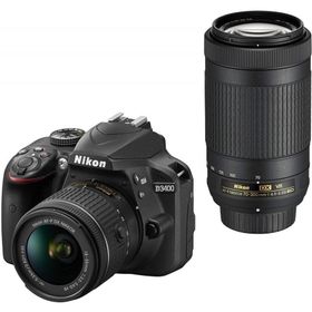 Nikon D3400 ダブルズームキット ブラック 良品 動作確認済み 1ヶ月保証付 初心者向け