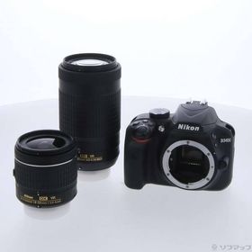 〔中古〕Nikon(ニコン) NIKON D3400 ダブルズームキット ブラック〔344-ud〕