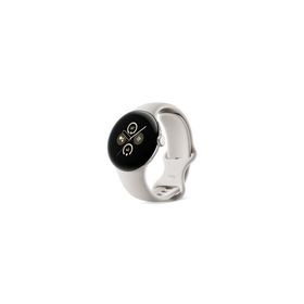 【未使用】Google Pixel Watch2 Bluetooth/Wi-Fiモデル PolishedSilverアルミケース/Porcelainアクティブバンド【神保町】保証期間３ヶ月