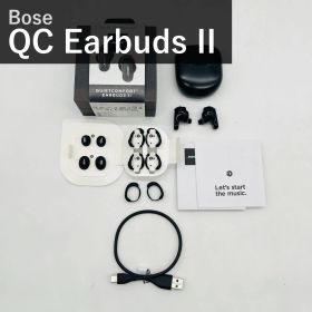 Bose ボーズ QuietComfort Earbuds II 870730-0010 トリプルブラック 完全ワイヤレスイヤホン Bluetooth ノイズキャンセリング マイク付 最大6時間+18時間 タッチ操作 防滴IPX4 USB-C 国内正規品