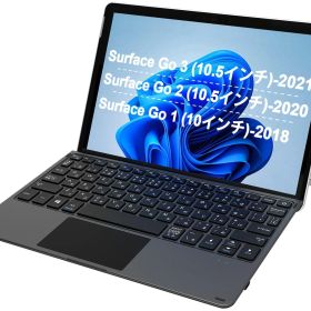 【人気商品】ワイヤレスキーボードSurface タッチパット搭載 Go Go 4、Surface キーボード薄型 Bluetooth Go3（2021）、Surface カバー Go2（2020）、Surface タイプ Surface Go対応 マイクロソフ