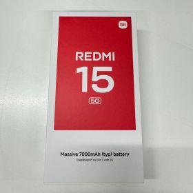 【新品未使用】Xiaomi シャオミ スマホ Redmi 15 5G Softbank版 チタングレー 4549046156204