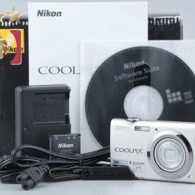 【中古】Nikon ニコン COOLPIX S230 ソリッドシルバー コンパクトデジタルカメラ 元箱付き