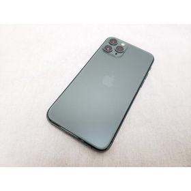 (中古) iPhone11 Pro 64GB ミッドナイトグリーン /MWC62J/A 【SIMロック解除品】、softbank