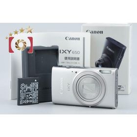 【中古】Canon キヤノン IXY 650 シルバー コンパクトデジタルカメラ 元箱付き