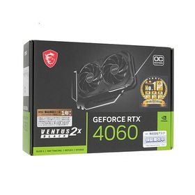 【中古】MSI グラボ GeForce RTX 4060 VENTUS 2X BLACK 8G OC PCIExp 8GB 元箱あり