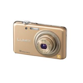 パナソニック デジタルカメラ ルミックス シャインゴールド DMC-FH7-N