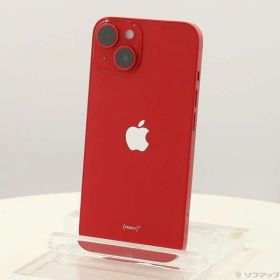 【中古】Apple(アップル) iPhone14 128GB プロダクトレッド MPV93J／A SIMフリー 【262-ud】