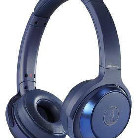 【中古】 オーディオテクニカ ATH-WS330BT BL ヘッドホン bluetooth ワイヤレスヘッドホン 重低音 SOLID BASS 最大70時間再生 ブルー ATH-WS330BT BL