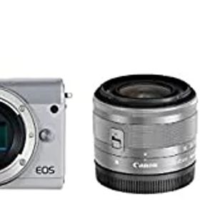 【中古】【39shop】Canon★ミラーレス一眼カメラ EOS M100 ダブルズームキット ホワイト EOSM100WH-WZK（良い）