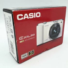 【中古 動作確認済】 CASIO デジタルカメラ EXILIM EXZR800WE 1610万画素 光学18倍ズーム EX-ZR800WE ホワイト デジカメ 入学式 入園式 卒業式 卒園式 歓迎会 送迎会 自撮り セルフィー 花見 旅行 ブラブラ 思い出 想い出 日常 Vlog カメラ男子 カメラ女子