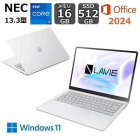 【展示品】 NEC ノートパソコン LAVIE SOL PC-S1375 13.3型/ Core i7/ メモリ 16GB/ SSD 512GB/ Windows 11/ Webカメラ/ タッチパネル/ Office付き/ シルバー