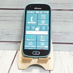 docomo 富士通 F-03K らくらくスマートフォン me blue ブルー 本体 白ロム SIMロック解除済み SIMフリー B629501