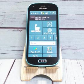 docomo 富士通 F-03K らくらくスマートフォン me blue ブルー 本体 白ロム SIMロック解除済み SIMフリー B302112