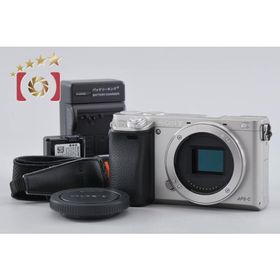 【中古】SONY ソニー α6000 ILCE-6000 シルバー ミラーレス一眼カメラ シャッター回数僅少 多言語対応