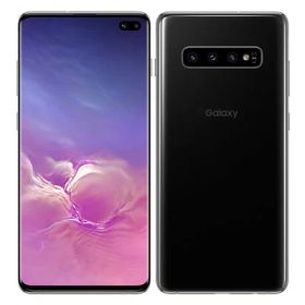【SIMロック解除済】au Galaxy S10+ SCV42 プリズムブラック SAMSUNG 当社3ヶ月間保証 中古 イオシス