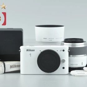 【中古】Nikon ニコン 1 J1 ダブルズームキット ホワイト シャッター回数僅少
