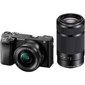 【中古】 ソニー(SONY) APS-C ミラーレス一眼カメラ α6400 ダブルズームレンズキット(同梱レンズ:SELP1650+SEL55210) ブラック ILCE-6400Y B