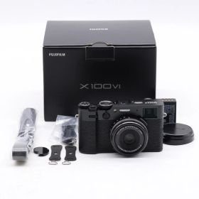 【ショット数2,696】FUJIFILM X100VI ブラック 多言語モデル｜約4020万画素 APS-C・23mm F2単焦点｜X-Trans CMOS 5 HR・高画質スナップ向け デジタルカメラ【中古】