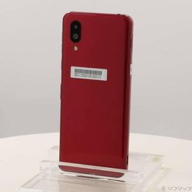 〔中古〕SHARP(シャープ) シンプルスマホ6 64GB ルビーレッド SHSHZ3 Softbank SIMフリー〔198-ud〕