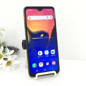 【美品】SAMSUNG Galaxy A20 SCV46 32GB スマートフォン ブラック au 〇判定 動作品