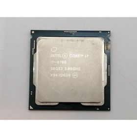 【中古】Intel Core i7-9700 (3GHz/TB:4.7GHz/SRG13/R0) bulk LGA1151/8C/8T/L3 12M/UHD630/TDP65W【津田沼】保証期間１週間