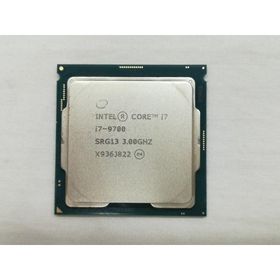 【中古】Intel Core i7-9700 (3GHz/TB:4.7GHz/SRG13/R0) bulk LGA1151/8C/8T/L3 12M/UHD630/TDP65W【日本橋3】保証期間１週間